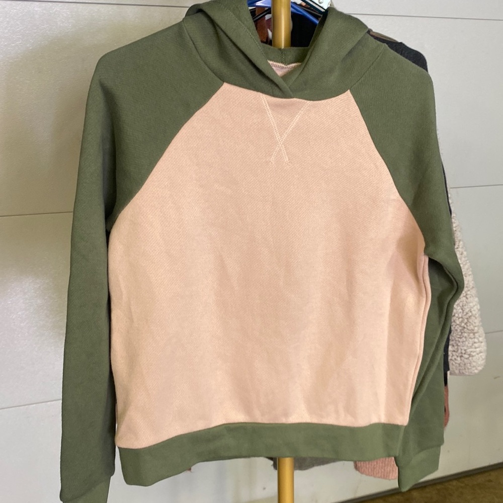 Madewell Hoodie - pink and green